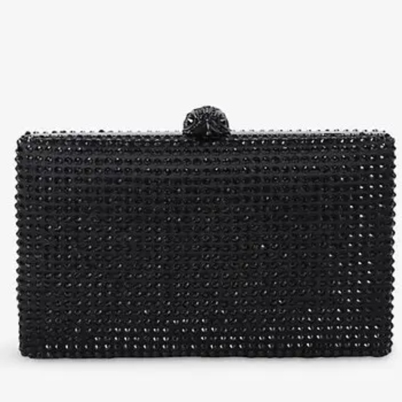 KURT GEIGER  Crystal Kensington Woven Clutch Bag w/ Dust Bag and Box - Picture 1 of 7